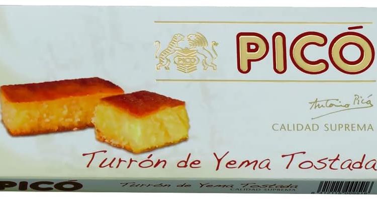 Picó - Pack incluye 3 Turron de Yema Tostada - Turron blando de Yema Tostada - Calidad Suprema - 200gr (Sin Gluten)
