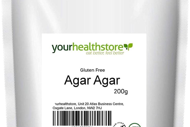 Yourhealthstore Premium agar en polvo de agar sin gluten 200 g, gelatina vegana, europea, sin OMG (bolsa reciclable)
