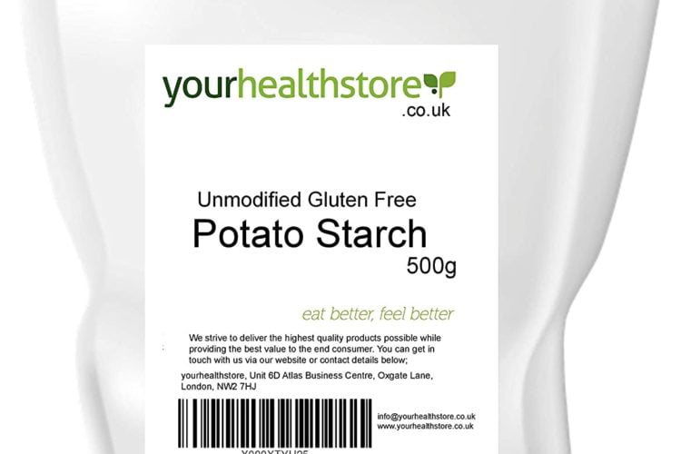 yourhealthstore - Almidón de patata sin gluten sin modificar, 500 g, vegano, envase reciclable