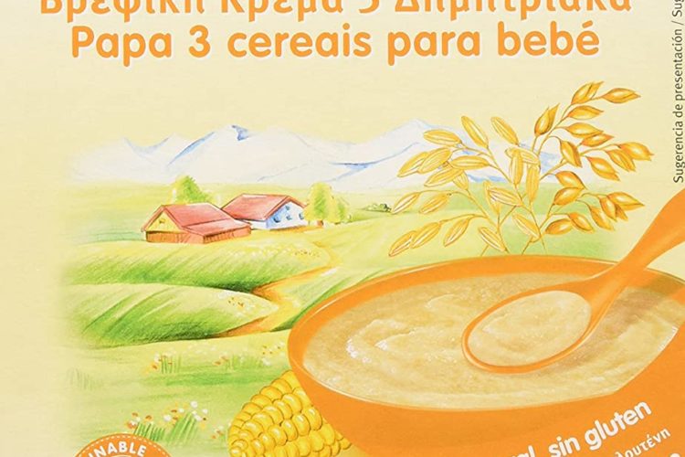 Holle Papilla 3 Cereales (+6 meses) SIN GLUTEN - Paquete de 6 x 250 gr - Total: 1500 gr